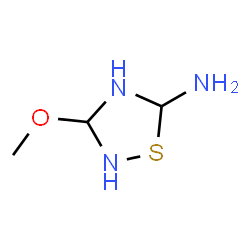 ChemSpider 2D Image | 3-Methoxy-1,2,4-thiadiazolidin-5-amine | C3H9N3OS