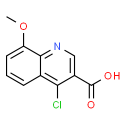 ChemSpider 2D Image | 4-Chloro-8-methoxy-3-quinolinecarboxylic acid | C11H8ClNO3