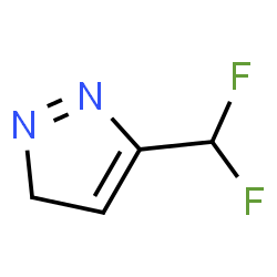 ChemSpider 2D Image | 5-(Difluoromethyl)-3H-pyrazole | C4H4F2N2