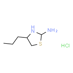 ChemSpider 2D Image | 4-Propyl-1,3-thiazolidin-2-amine hydrochloride (1:1) | C6H15ClN2S