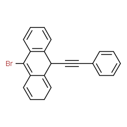ChemSpider 2D Image | 10-Bromo-9-(phenylethynyl)-2,9-dihydroanthracene | C22H15Br