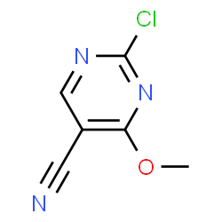 ChemSpider 2D Image | 2-Chloro-4-methoxy-5-pyrimidinecarbonitrile | C6H4ClN3O