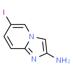 ChemSpider 2D Image | 6-Iodoimidazo[1,2-a]pyridin-2-amine | C7H6IN3
