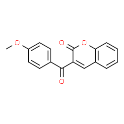 ChemSpider 2D Image | 3-(4-Methoxybenzoyl)-2H-chromen-2-one | C17H12O4