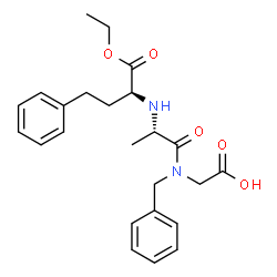 ChemSpider 2D Image | N-[(2S)-1-Ethoxy-1-oxo-4-phenyl-2-butanyl]-L-alanyl-N-benzylglycine | C24H30N2O5