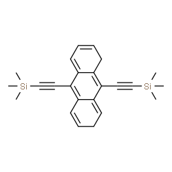ChemSpider 2D Image | (1,7-Dihydroanthracene-9,10-diyldi-2,1-ethynediyl)bis(trimethylsilane) | C24H28Si2