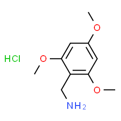 ChemSpider 2D Image | 2,4,6-Trimethoxybenzylamine hydrochloride | C10H16ClNO3
