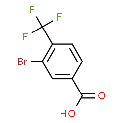 ChemSpider 2D Image | 3-Bromo-4-(trifluoromethyl)benzoic acid | C8H4BrF3O2