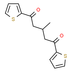 ChemSpider 2D Image | 3-Methyl-1,5-di(2-thienyl)-1,5-pentanedione | C14H14O2S2