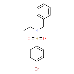 ChemSpider 2D Image | N-Benzyl-4-bromo-N-ethylbenzenesulfonamide | C15H16BrNO2S