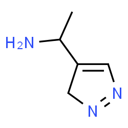 ChemSpider 2D Image | 1-(1,3-dihydropyrazol-4-yl)ethanamine | C5H10N3