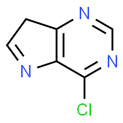 ChemSpider 2D Image | 4-chloro-5,7-dihydropyrrolo[3,2-d]pyrimidine | C6H5ClN3