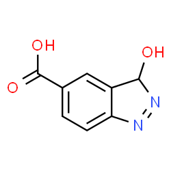 ChemSpider 2D Image | 3-hydroxy-1,3-dihydroindazole-5-carboxylic acid | C8H7N2O3