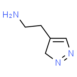 ChemSpider 2D Image | 2-(1,3-dihydropyrazol-4-yl)ethanamine | C5H10N3