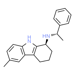 ChemSpider 2D Image | (1S)-6-Methyl-N-[(1S)-1-phenylethyl]-2,3,4,9-tetrahydro-1H-carbazol-1-amine | C21H24N2