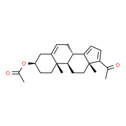 ChemSpider 2D Image | (3alpha,8alpha,9beta,10alpha,13alpha)-20-Oxopregna-5,14,16-trien-3-yl acetate | C23H30O3