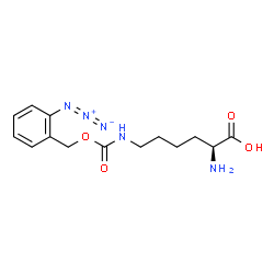 ChemSpider 2D Image | N~6~-{[(2-Azidobenzyl)oxy]carbonyl}-L-lysine | C14H19N5O4