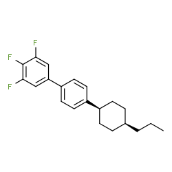 ChemSpider 2D Image | 3,4,5-Trifluoro-4'-(cis-4-propylcyclohexyl)biphenyl | C21H23F3