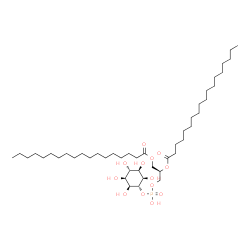ChemSpider 2D Image | (2R)-3-[(Hydroxy{[(1r,2R,3R,4S,5S,6S)-2,3,4,5,6-pentahydroxycyclohexyl]oxy}phosphoryl)oxy]-1,2-propanediyl dioctadecanoate | C45H87O13P