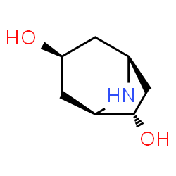 ChemSpider 2D Image | (1S,3S,5R,6S)-8-Azabicyclo[3.2.1]octane-3,6-diol | C7H13NO2