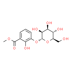 ChemSpider 2D Image | Methyl 2-hydroxy-3-(alpha-D-mannopyranosyloxy)benzoate | C14H18O9