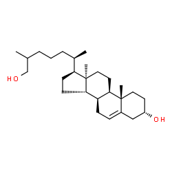 ChemSpider 2D Image | (3beta,9beta,10alpha,17alpha)-Cholest-5-ene-3,26-diol | C27H46O2