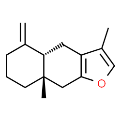 ChemSpider 2D Image | (4aS,8aS)-3,8a-Dimethyl-5-methylene-4,4a,5,6,7,8,8a,9-octahydronaphtho[2,3-b]furan | C15H20O