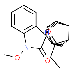 ChemSpider 2D Image | (1'S,3S,7'S)-6'-Ethyl-1-methoxyspiro[indole-3,2'-[10]oxa[5]azatricyclo[5.3.1.0~4,8~]undec[5]en]-2(1H)-one | C19H22N2O3