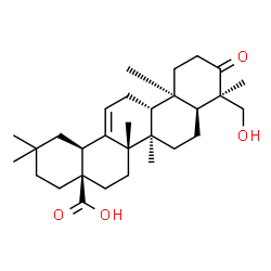 ChemSpider 2D Image | (5beta,17alpha)-23-Hydroxy-3-oxoolean-12-en-28-oic acid | C30H46O4