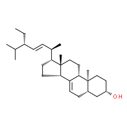 ChemSpider 2D Image | (3beta,5alpha,13alpha,22E)-Stigmasta-7,22-dien-3-ol | C29H48O