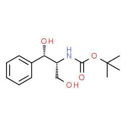ChemSpider 2D Image | 2-Methyl-2-propanyl [(1S,2R)-1,3-dihydroxy-1-phenyl-2-propanyl]carbamate | C14H21NO4
