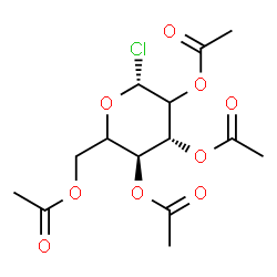 ChemSpider 2D Image | 2,3,4,6-Tetra-O-acetyl-beta-L-threo-hexopyranosyl chloride | C14H19ClO9