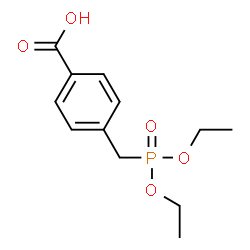 ChemSpider 2D Image | 4-diethoxy-phosphoryl-methylbenzoic acid | C12H17O5P