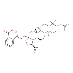 ChemSpider 2D Image | 2-({[(5xi,8alpha,9beta,10alpha,13alpha,14beta,17alpha,18xi,19beta)-3-Acetoxylup-20(29)-en-28-yl]oxy}carbonyl)benzoic acid | C40H56O6
