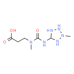ChemSpider 2D Image | N-Methyl-N-[(2-methyl-5-tetrazolidinyl)carbamoyl]-beta-alanine | C7H16N6O3