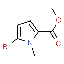 ChemSpider 2D Image | Methyl 5-bromo-1-methyl-1H-pyrrole-2-carboxylate | C7H8BrNO2