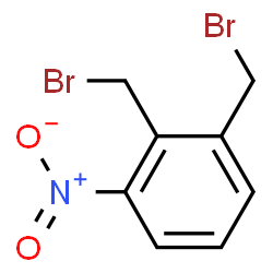 ChemSpider 2D Image | 1,2-Bis(bromomethyl)-3-nitrobenzene | C8H7Br2NO2