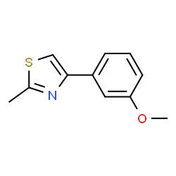 ChemSpider 2D Image | 4-(3-Methoxyphenyl)-2-methylthiazole | C11H11NOS