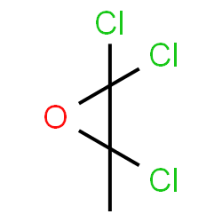 ChemSpider 2D Image | 2,2,3-Trichloro-3-methyloxirane | C3H3Cl3O