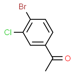 ChemSpider 2D Image | 1-(4-Bromo-3-chlorophenyl)ethanone | C8H6BrClO