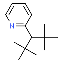 ChemSpider 2D Image | 2-(2,2,4,4-Tetramethyl-3-pentanyl)pyridine | C14H23N