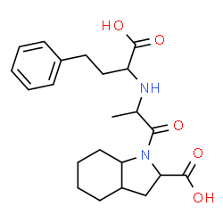 ChemSpider 2D Image | 1-{2-[(1-Carboxy-3-phenylpropyl)amino]propanoyl}octahydro-1H-indole-2-carboxylic acid | C22H30N2O5