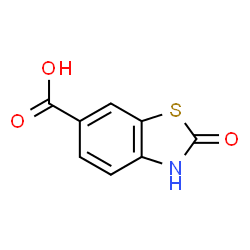 ChemSpider 2D Image | 2-Oxo-2,3-dihydro-1,3-benzothiazole-6-carboxylic acid | C8H5NO3S