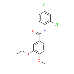ChemSpider 2D Image | N-(2,4-Dichlorophenyl)-3,4-diethoxybenzamide | C17H17Cl2NO3