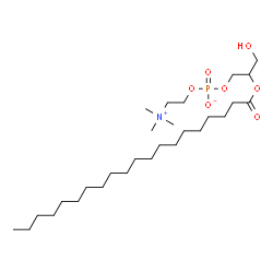 ChemSpider 2D Image | 3-Hydroxy-2-(icosanoyloxy)propyl 2-(trimethylammonio)ethyl phosphate | C28H58NO7P