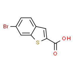 ChemSpider 2D Image | 6-Bromo-1-benzothiophene-2-carboxylic acid | C9H5BrO2S