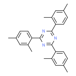 ChemSpider 2D Image | 2,4,6-Tris(2,4-dimethylphenyl)-1,3,5-triazine | C27H27N3