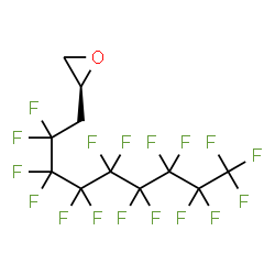 ChemSpider 2D Image | (2S)-2-(2,2,3,3,4,4,5,5,6,6,7,7,8,8,9,9,9-Heptadecafluorononyl)oxirane | C11H5F17O