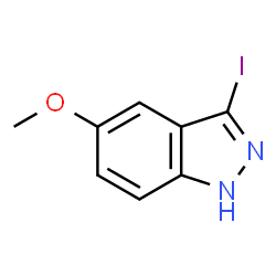 ChemSpider 2D Image | 3-Iodo-5-methoxyindazole | C8H7IN2O