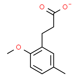 ChemSpider 2D Image | 3-(2-Methoxy-5-methylphenyl)propanoate | C11H13O3